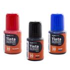 Kit Tinta Para Marcador De Quadro Branco Preto Azul Vermelho