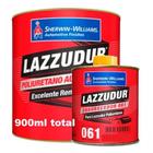 Kit Tinta PU Lazzudur 675mL+Endurecedor 225ML Preto Cadillac