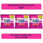 Kit Tira Manchas Sem Cloro Saif 420g - 3 unds