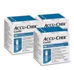 Kit Tiras De Glicemia Accu Chek Guide 3 Caixas 50 Unidades