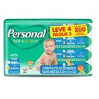 Kit Toalha Umedecida Personal Soft e Protect Leve 4 Pague 3 - 200 Toalhas