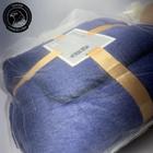 Kit Toalhas de Banho e Rosto Azul 2 Peças 70x140cm 380g