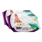 Kit Toalhas Umedecidas Baby Free 100 Unidades - 2 Pacotes