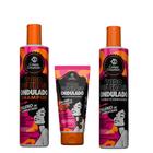 Kit Todo Poderoso Ondulado Shampoo, Condicionador e Multifuncional Corpo Dourado