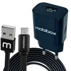 Kit Tomada / Caixinha / Fonte / Carregador de Parede - Saída Usb 2A - c/ Cabo tipo C Usb - 2 Metros - Ultra rápido - Original - Garantia 1 ano