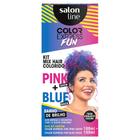 Kit Tonalizante Color Express Fun Mix Hair Pink Show + Blue Rock Salon Line 200g - VENCIMENTO OUTUBRO 2024