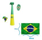 Kit Torcida Brasileira Copa Do Mundo Corneta Bandeira Top