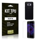 Kit Tpu Fumê Samsung Galaxy S8 Película Vidro+Tpu Fumê