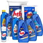 Kit Tratamento De Piscina Limpeza Hth Fita Test