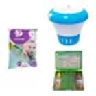 Kit Tratamento Para Piscinas Clorador Flutuante Para Piscina