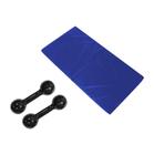 Kit Treinar Em Casa Com Colchonete Azul + Par Halter Bola Emborrachado 2kg Musculação Academia