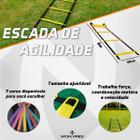 Kit Treino de Futebol Agilidade Funcional Escada Chapeu Cone e Corda - Natural Fitness