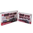 Kit Trem Super Locomotiva Com Luz E Som Dm Toys