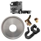 Kit Trilho Cromado 5M E Rodízio P Cortina Caminhão Volvo Fh