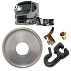 Kit Trilho Cromado 5M E Rodízio P Cortina Caminhão Volvo Vm - Olímpia Pesados