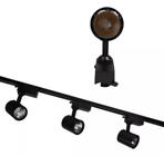 Kit Trilho Eletrificado 1,5 M Com 3 Spots Led 7w Bivolt