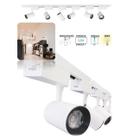 Kit Trilho Eletrificado 2 Metros Branco 6 Spot Led 12W 3000K