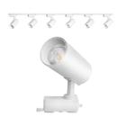 Kit Trilho Eletrificado 2 Metros Branco 6 Spots Led 7W 3000K