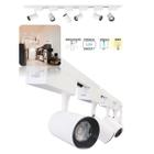 Kit Trilho Eletrificado 2 Metros Branco Com 6 Spots Led 12W 3000K