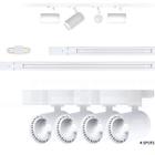 Kit Trilho Eletrificado 2m+7 Spots Led 10w Branco Frio 6000k