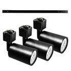 Kit Trilho Eletrificado p/ Spot Led 1M + 3 Spots 7W 6.500K Preto - Noll Led