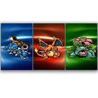 Kit Trio 3 Poster Decorativo A3 Brilhante Pokémon Iniciais