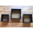 Kit Trio De Nichos Mdf 15mm Preto Tx Quadrinhos Para Enfeite