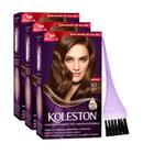 KIT TRIO Koleston Coloração Castanho 50 55g + Presente