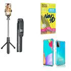 Kit Tripé De Selfie + Capinha Samsung A52 + Película 9D