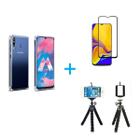 Kit Tripé para Samsung Galaxy A30s + Capa + Película Vidro 3D