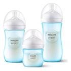 Kit Triplo Mamadeiras Pétala 3.0 Azul 125/260/330ml - SCD838/29 Avent