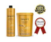 Kit Trivitt - Shampoo 1 Litro Pós Química + Hidratação intensiva 1Kg