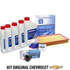 Kit Troca De Oleo 5w30 Semissintetico 5 Litros Filtros Pecas Genuinas Gm Astra zafira vectra