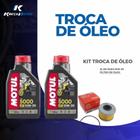 Kit troca de óleo e filtro (2l de óleo motul 10w-30 + filtro de óleo wega