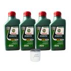 Kit Troca de óleo FOX 1.6 8V, VOYAGE 1.0 e 1.6 8v, GOL (G4,G5,G6) 1.0 e 1.6, POLO 1.6 8V - acima de 2014 - castrol