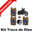 Kit Troca De Óleo Gulf 15W50 100% Sintético Harley Davidson