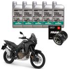 Kit Troca de Óleo Motorex 5 Litros e Filtro Fram Ph6017a Honda Crf 1000l Africa Twin