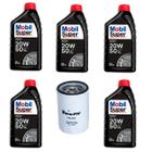 Kit Troca De Óleo Opala 6cc Mobil super 20w50 Mineral