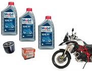 Kit Troca Óleo 3 Litros Mobil Semissintético 4 Tempos 15w-50 Api Sl Jaso Ma2 - Filtro Fram Ph 6114 Bmw F800gs K1300gt K1300r K1300s Nuda900r S1000rr