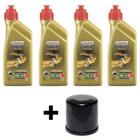 Kit Troca Óleo Castrol 10W50 Filtro Óleo Tiger 800 2011 -13