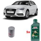 Kit Troca Óleo Castrol 5w40 Audi A3 1.8 20v T 97 A 2006