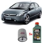 Kit Troca Óleo Castrol 5w40 Honda Civic Si 2.0 2007 A 11