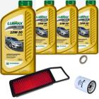 Kit Troca Oleo E Filtros Honda Fit 1.4 Com Lubrax 10w 30