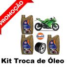 Kit Troca Óleo Gulf 10w40 100% Sintético Kawasaki Ninja 300