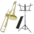 Kit Trombone de Pisto Tenor TB 200PD New York + Estante de Partitura S1 - NY Instruments