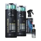 Kit Truss Equilibrium Shampoo 300ml, Condicionador 300ml, Uso Obrigatório 260ml, Illuminate Oil 60ml (4 produtos)