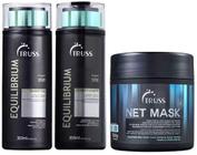 Kit Truss Shampoo e Condicionador Equilibrium + Net Mask 550g