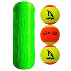 Kit Tubo Verde Shark com 03 Bolas de Beach Tennis Shark