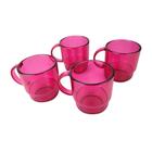 Kit Tupperware Caneca Policarbonato 265ml Rosa 6 peças