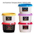 Kit Tupperware Potinhos Tempero Bistrô 140Ml(Cada) 5 Peças